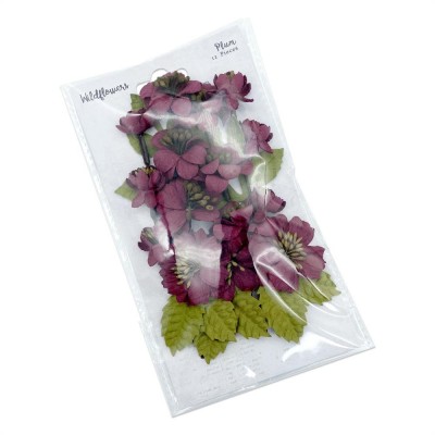 49 & Market - Collection «Wildflowers » couleur «Plum» 12 pcs